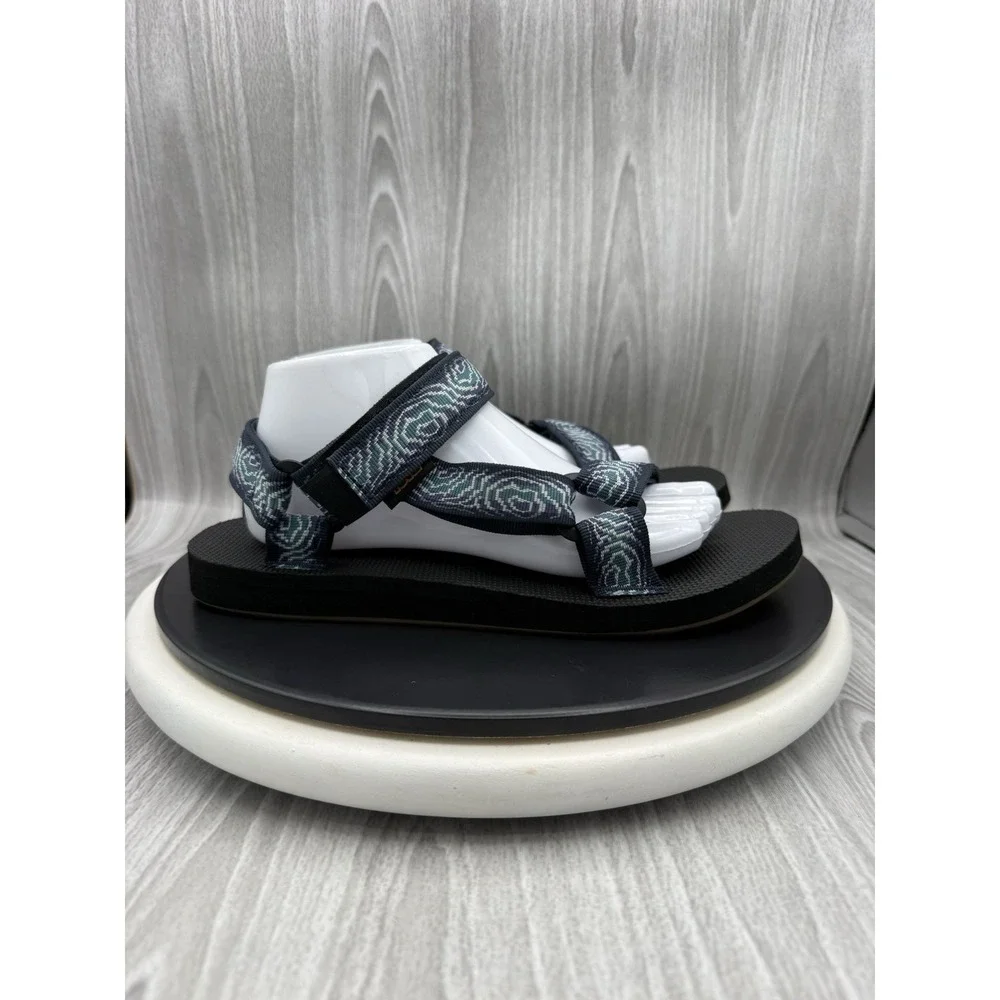 Teva Original Universal Mens Size 9 Archive Topo Navy Print Outdoor Sandals NEW